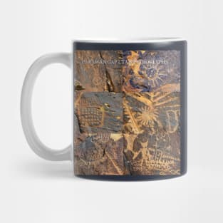 Parowan Gap Utah petroglyph site Mug